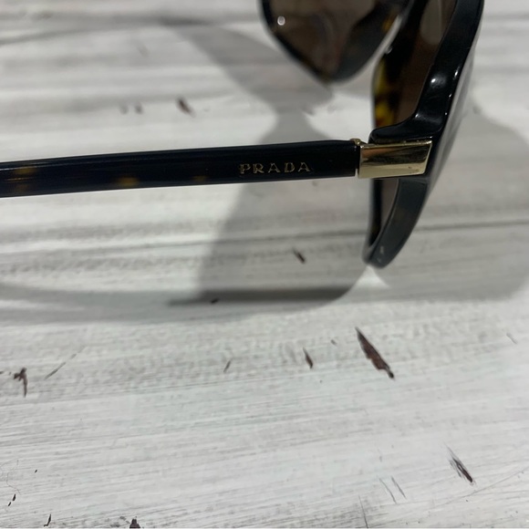 PRADA Tortoise Shell Acetate Frame Gradient Tint Sunglasses - SPR10V - Picture 4 of 9
